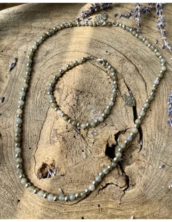 Labradoriet Ibiza love ketting - Image 4