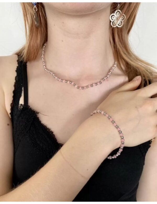 Rozenkwarts Ibiza love ketting - Image 2