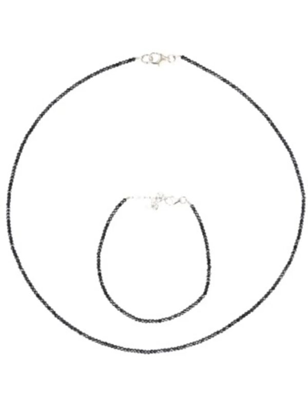 Spinel zwart met coating summer vibes ketting - Image 4