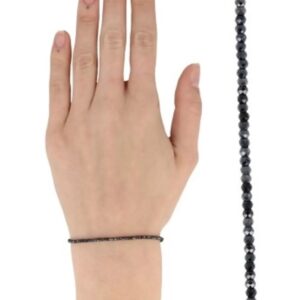 Spinel zwart met coating summer vibes armband