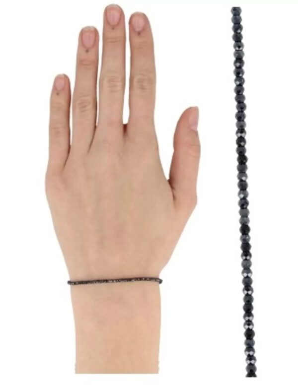 Spinel zwart met coating summer vibes armband