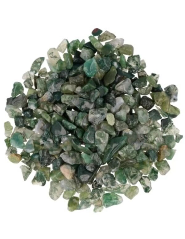 Agaat mos 250 gr. trommelstenen (mt1)