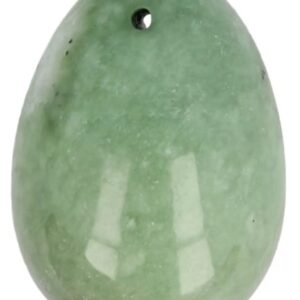Yoni ei top geboord - Serpentijn Jade 45x33 mm