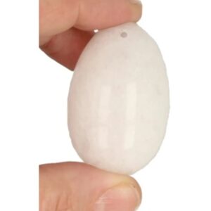 Yoni ei top geboord - Bergkristal 45x33 mm