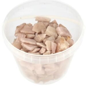 Roze kwarts decostenen ruw 5 kilo emmer