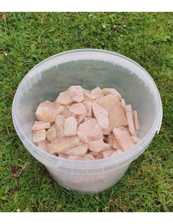 Roze kwarts decostenen ruw 5 kilo emmer - Image 3
