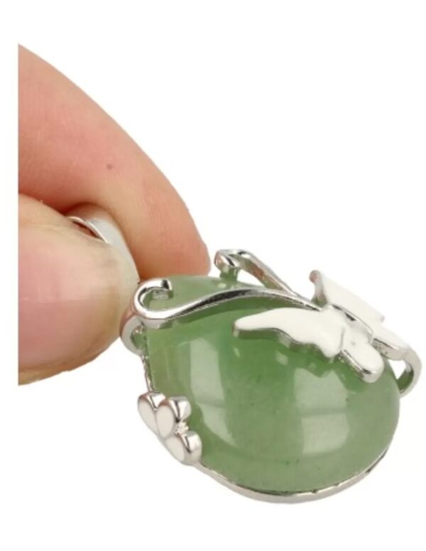 Aventurijn groen vlinder druppel hanger - Image 3