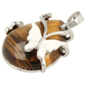 Tijgeroog vlinder druppel hanger