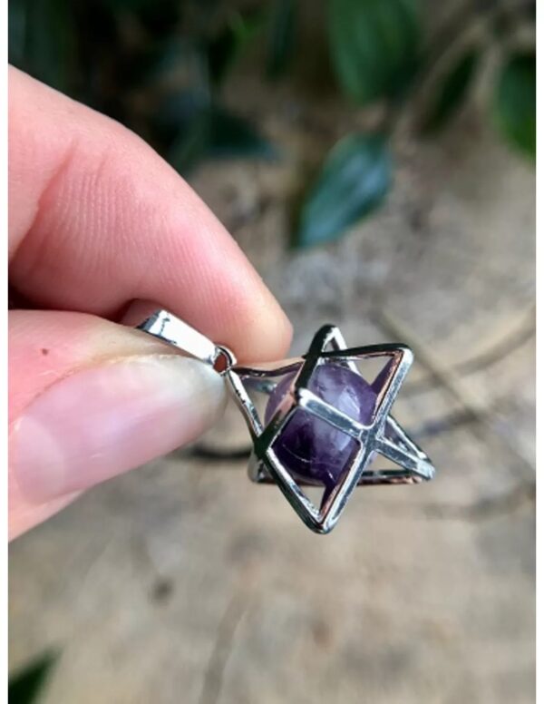Amethist Merkabah kooihanger - Image 2