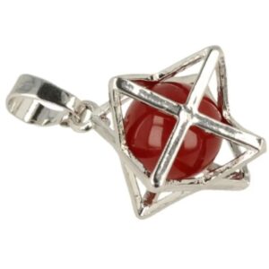 Carneool Merkabah kooihanger