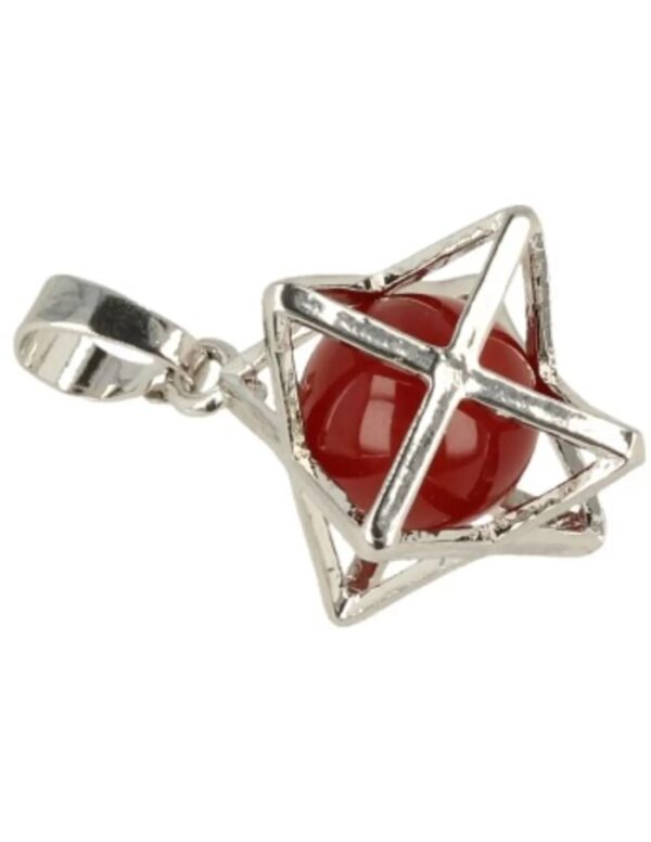Carneool Merkabah kooihanger