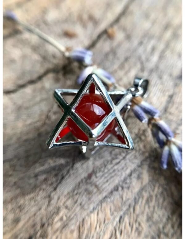 Carneool Merkabah kooihanger - Image 2