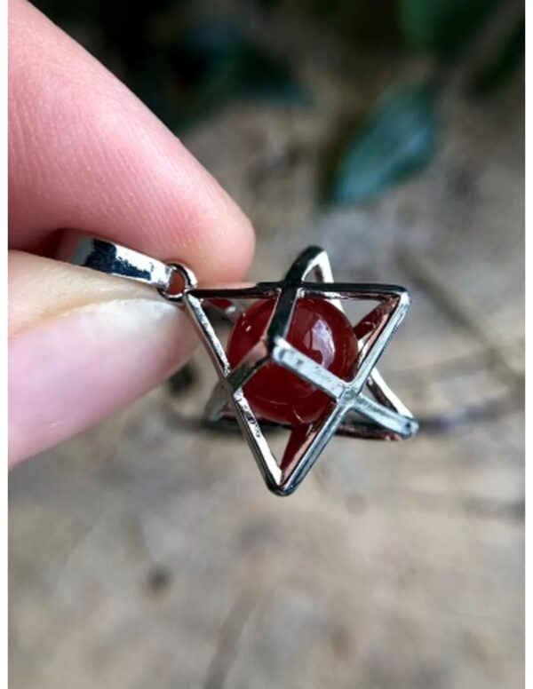 Carneool Merkabah kooihanger - Image 4