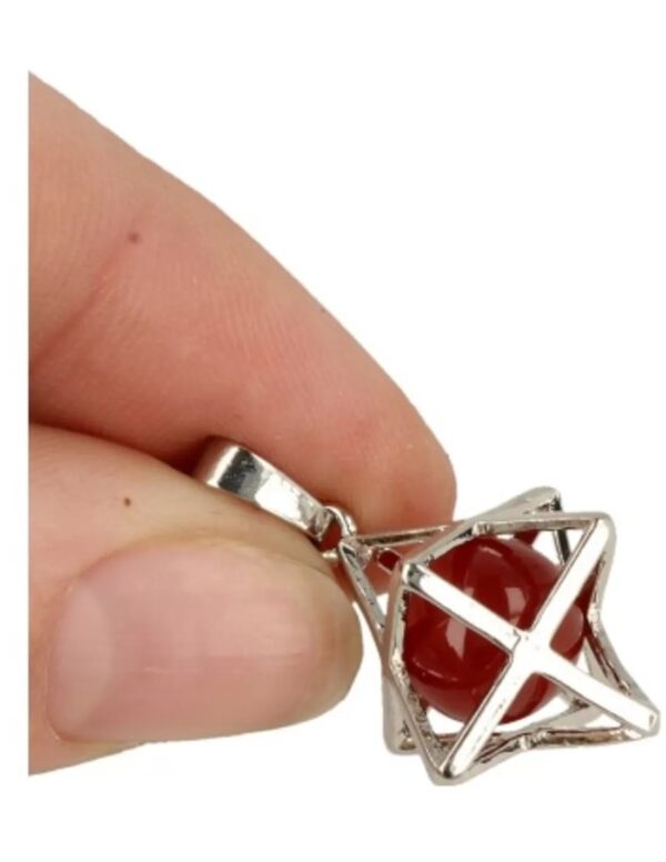 Carneool Merkabah kooihanger - Image 5