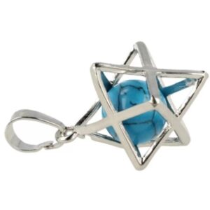 Howliet blauw Merkabah kooihanger (bijgekleurd)