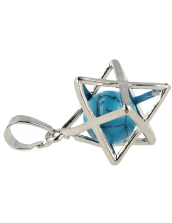 Howliet blauw Merkabah kooihanger (bijgekleurd)