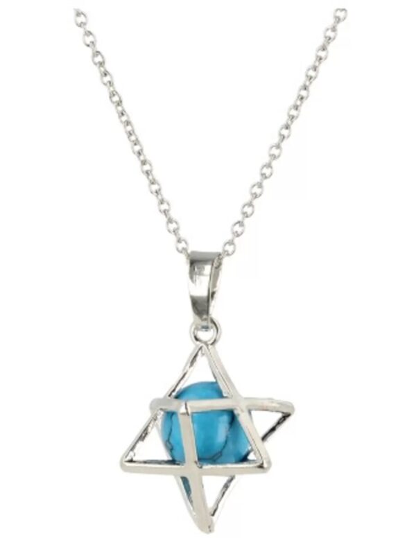 Howliet blauw Merkabah kooihanger (bijgekleurd) - Image 3