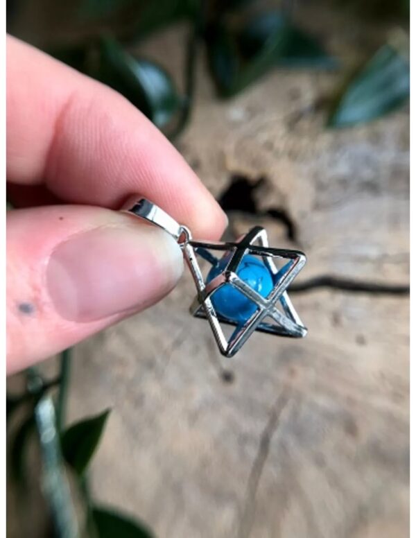 Howliet blauw Merkabah kooihanger (bijgekleurd) - Image 4