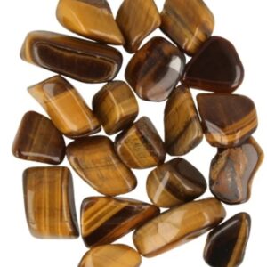 Tijgeroog 1 kg. trommelstenen (mt3)