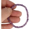 Amethist kralen kinderarmbandje 4 mm - Image 5