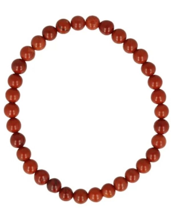 Jaspis rood kralen kinderarmbandje 4 mm