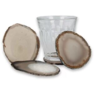 Agaat onderzetters natuur mini