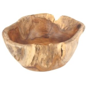 Teakhout schaal ca. 25x15 cm