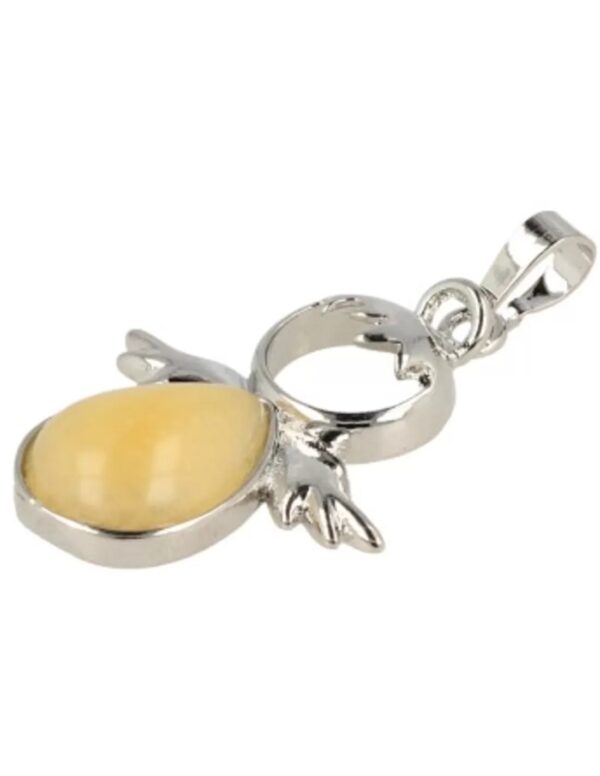 Beschermengel hanger los Calciet geel - November