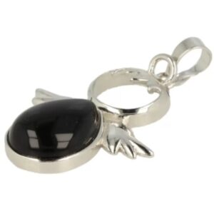 Beschermengel hanger los Obsidiaan zwart - April