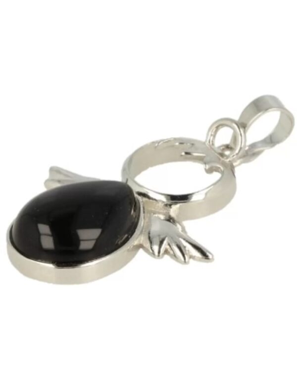 Beschermengel hanger los Obsidiaan zwart - April