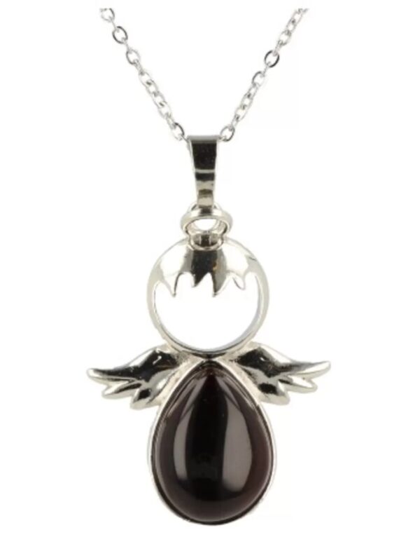 Beschermengel hanger los Obsidiaan zwart - April - Image 3