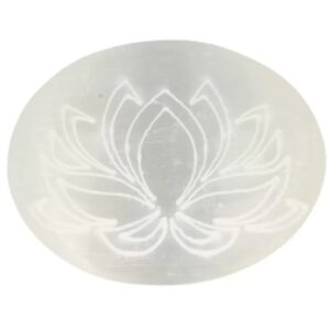 Handsteen Seleniet 6-7 cm lotus