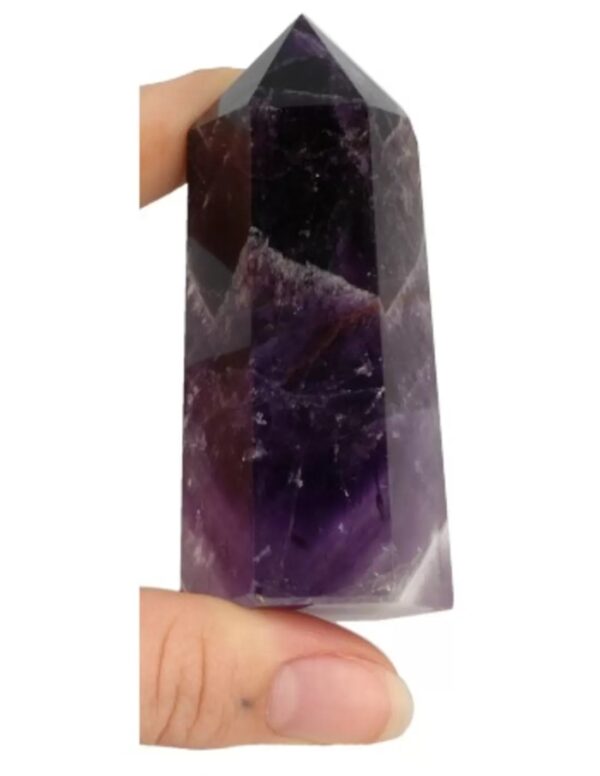 Amethist edelsteen punt 7-8 cm - Image 3