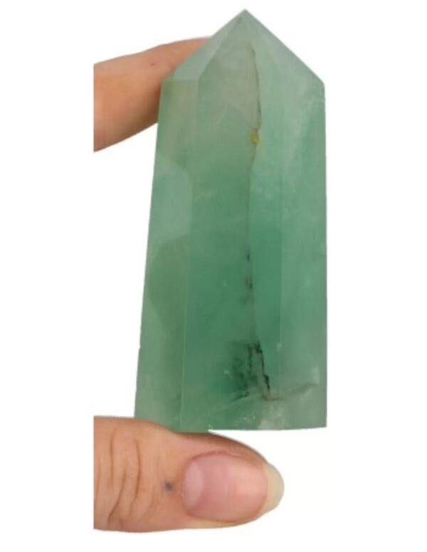Fluoriet edelsteen punt 7-8 cm - Image 3