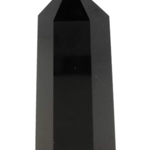 Obsidiaan zwart edelsteen punt 7-8 cm