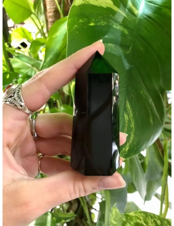 Obsidiaan zwart edelsteen punt 7-8 cm - Image 2