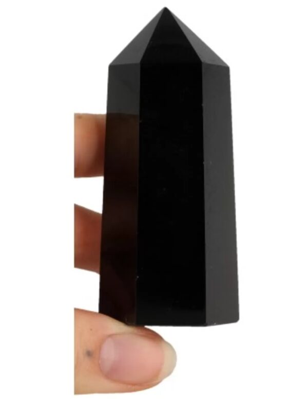 Obsidiaan zwart edelsteen punt 7-8 cm - Image 3
