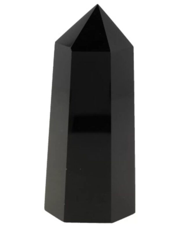 Obsidiaan zwart edelsteen punt 7-8 cm - Image 5