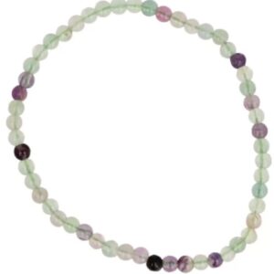 Fluoriet kralenarmband 4 mm