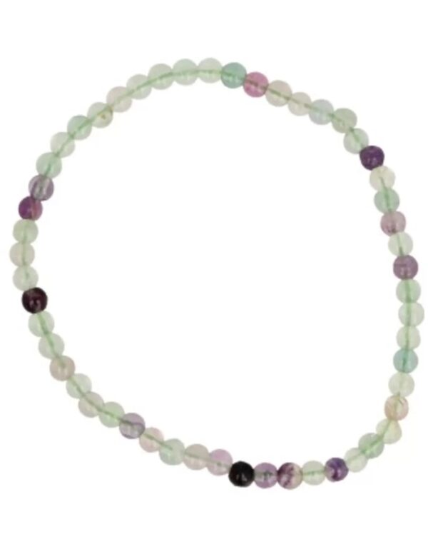 Fluoriet kralenarmband 4 mm