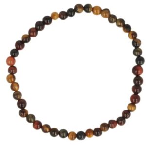 Katten/Tijger/Valkenoog kralenarmband 4 mm