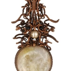 Agaat Kunstwerk edelsteenhanger nr.5 gekristalliseerd