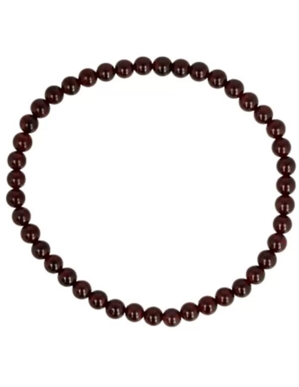 Granaat kralenarmband 4 mm