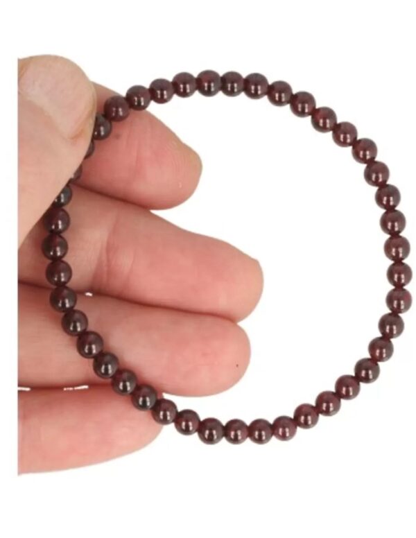 Granaat kralenarmband 4 mm - Image 3