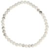Howliet wit kralenarmband 4 mm