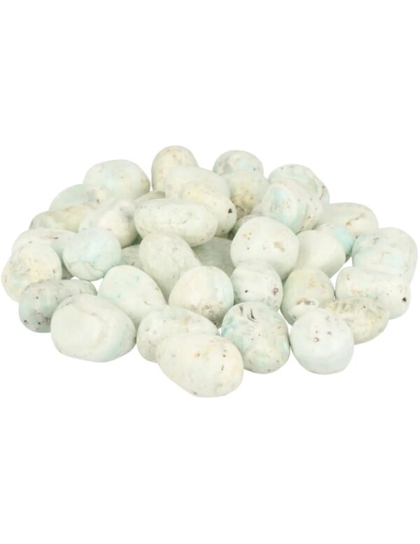 Trommelstenen 500 gr. Aragoniet blauw (mt2)