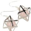 Roze kwarts oorbellen merkabah - Image 2
