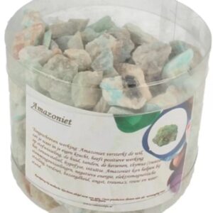Amazoniet decostenen ruw in koker 750 gr.