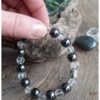 Kralenarmband boeddha mannen Hematiet / transparant - Image 2