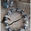 Kralenarmband boeddha mannen Hematiet / transparant - Image 3